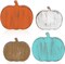 Wooden Fall Pumpkin Decorations for Home – 4PCS Rustic Farmhouse Thanksgiving Pumpkin Block Signs for Tiered Tray, Tabletop, Shelf, Office & Autumn Harvest Mantel Decor